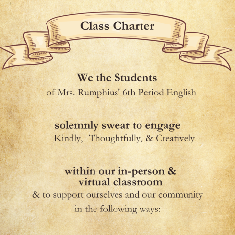 Class charter in serif font